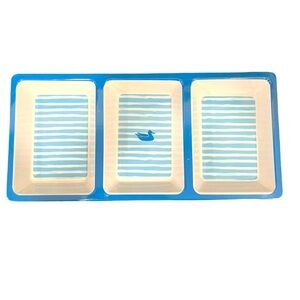 3 Section Melamine Tray by Southern Marsh NWT